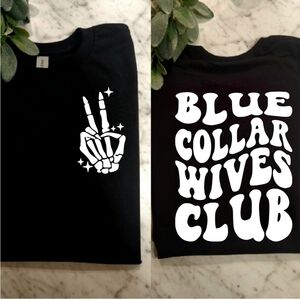 blue collar wife shirt cute popular trending retro blue collar wives club cute